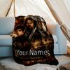 Custom Name The Lord of the Rings Theme Printed Blanket - Perfect for Couch, Bed, Travel & Outdoor Use | Machine Washable, Cozy & Durable.