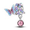 Charms Chameleon Ladybird UFO Butterfly Beads S925 Silver Pendants Fit Original  Bracelet DIY For Woman Jewelry
