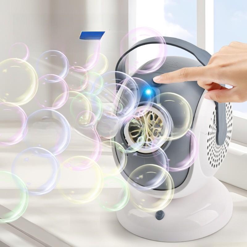 Automatic Bubble Machine With Lights And Rotating Handheld Case For Weddings And Parties