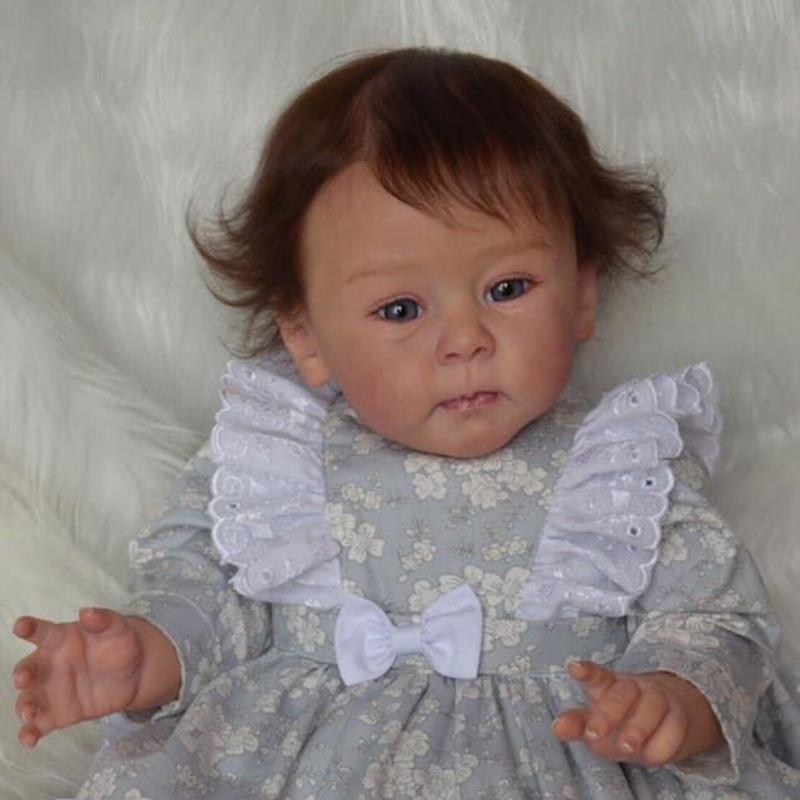 24'' 60cm Realistyczna odrodzona lalka Hulexy Soft Touch Cloth Body Realistyczna lalka dla noworodka Malowana ręcznie 3D Żyły Widoczna symulacja Lalka dla dzieci Zabawka