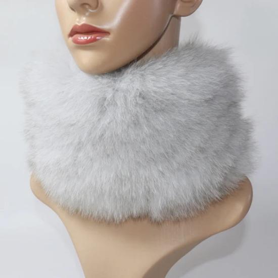 Nowy Szalik z Prawdziwego Futra Lisiego Opaski Futrzane Kobiety Zima Szaliki z Futra Lisiego Luksusowy Ocieplacz na Szyję Dobra Elastyczność Naturalne Futrzane Mufki
