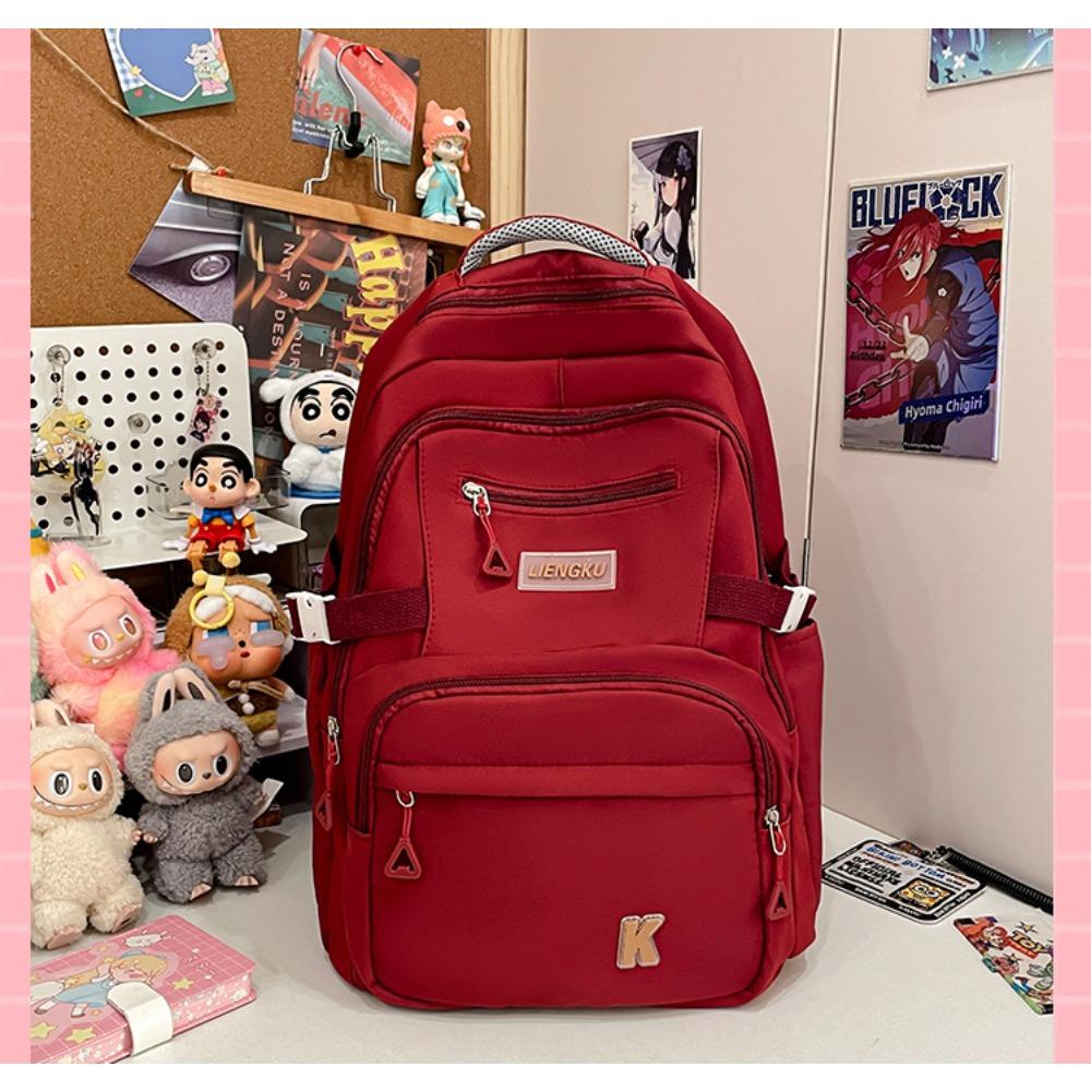

Новый вместительный корейская версия рюкзак женский универсальный школьная сумка для старшеклассника Mori модный бренд рюкзак для ученика средней школы красный