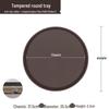 Qianxing Tempered Non-slip Round Serving Tray