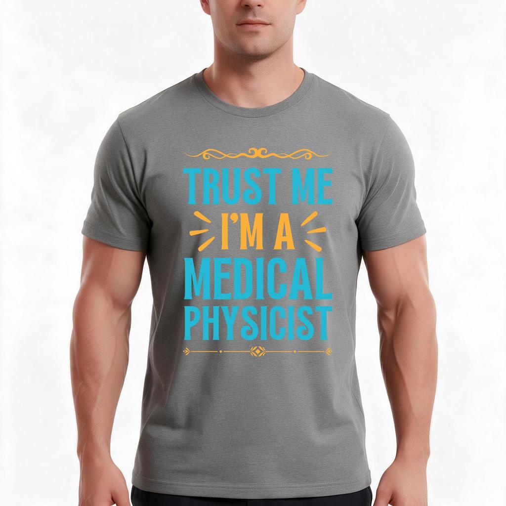 Trust The Medical Physicist TShirt Summer Casual Cotton Tee Oversized Streetwear Tops Vintage Graphic Print 100 Cotton