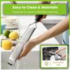 Stainless Steel Lemon Zester Grater with Handle - Garlic, Cheese, Parmesan, Nutmeg, Lime, Ginger Grater - Heavy Duty Kitchen Tool