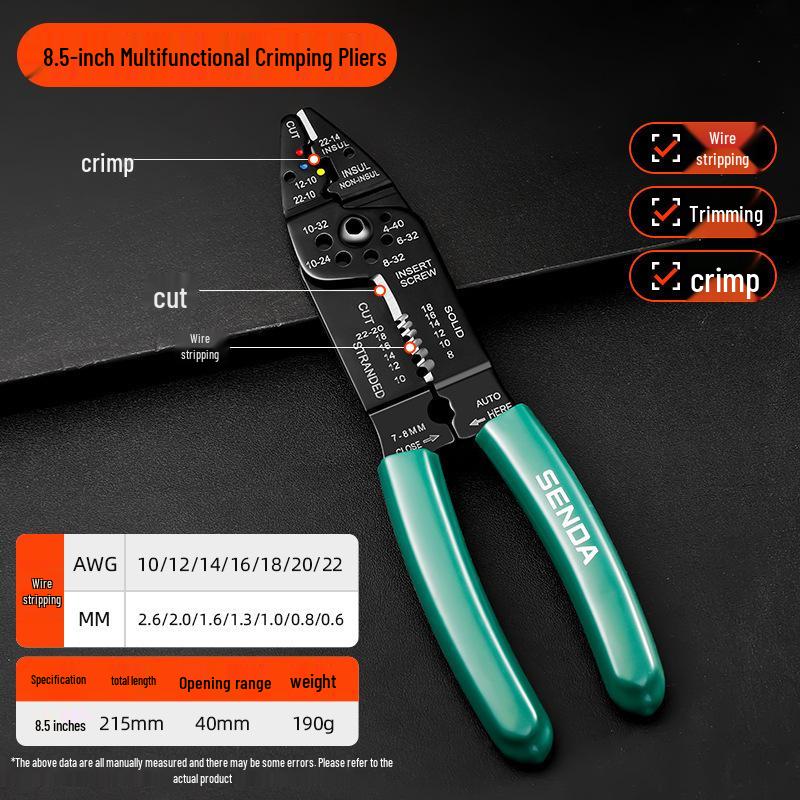 Multi-Functional Electrician Wire Stripper & Cutter Tool