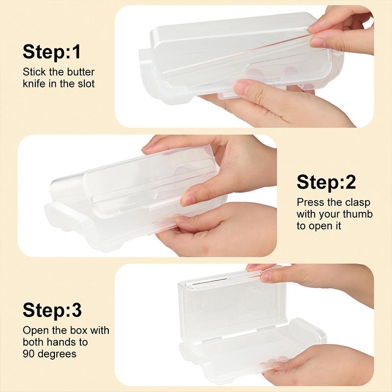 Airtight Butter Dish With Spatula Space-Saving Sealed Butter Box Cheese Storage Box For Refrigerator Door Shelf
