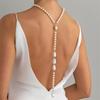 Einzigartiges Barockperlen Halsketten-Accessoire Lange Länge Rückenfreies Outfit Schmuck für Formelle und Lässige Outfits