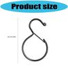Spring Loaded S Shape Hook Easy Mounting Easy Installation Sturdy Iron Storage Solution