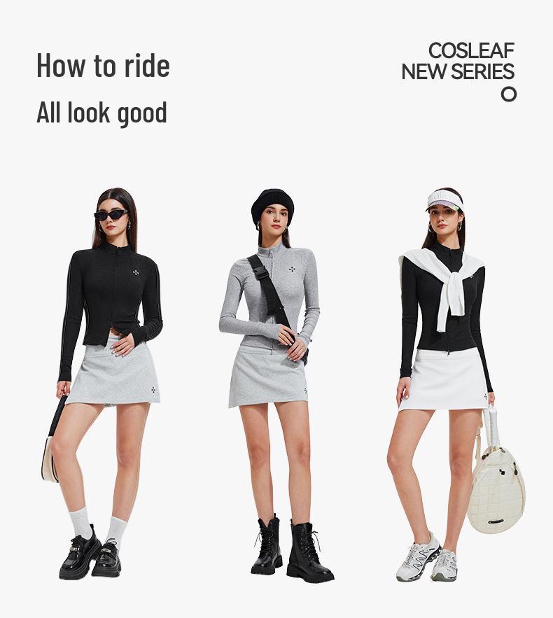 Summer Ice-Sensation Sun Protection Jacket & Slimming Nude-Feel Skirt Set for Women