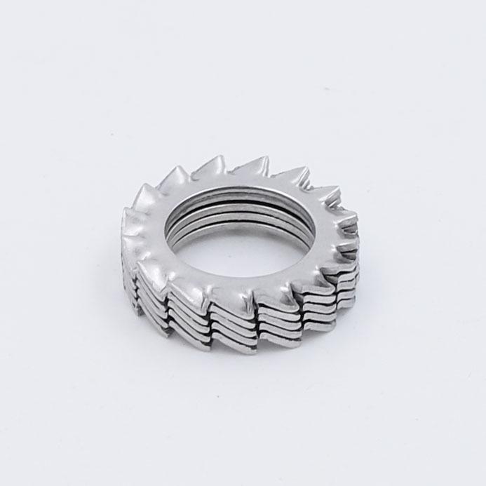 DIN6798A 304 Stainless Steel External Tooth Lock Washer, Anti-slip and Anti-loosening, Sizes M3-M30.