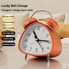 Clock Retro Alarm Mechanical Double Bell Home Office Desktop Metal Alarm Clock Desk Table Analog Clock Silent With Night Light