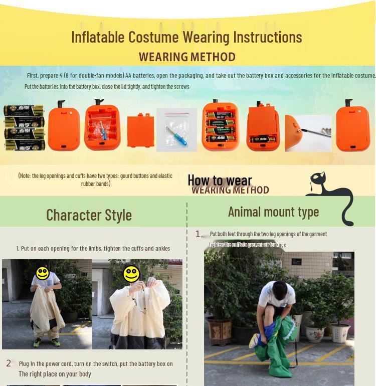 Halloween Inflatable Alien Cosplay Prank Costume - Alien Hugging Ghost Style