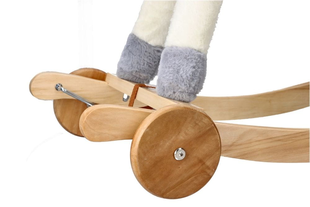 Adam Toys Golden Unicorn - Rocking Horse Ride-on 2-in-1