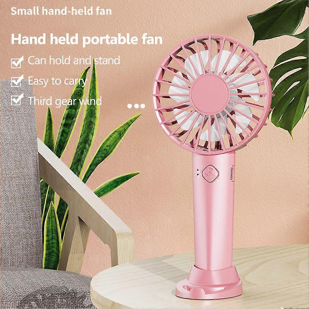 Usb Mini Handheld Fan Portable Student Office 3 Speed Adjustment Outdoor Wind Powerful Small Quiet Air Cooling Fans For Outdoors