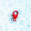 Cute DIY Heart Lobster Clasp Keychain Pendant with Spray Paint Colors