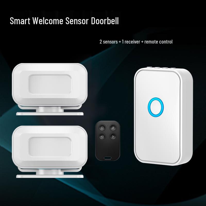 Rechargeable Infrared Doorbell with Voice Welcome Sensor