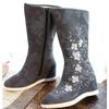 Fashion New Comfortable Embroidered Cloth Shoes In Autumn and Winter Women's Cotton Boots Square Dance Boots