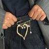 Dateless Heart Anstecknadel für Damen Herren Zarter Schmuck Geschenk für Weihnachten Verlobung Freundschaft Andenken