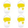 1-10pcs Insect Hornet Hanging Trap Reusable Non-toxic Pest Control Cather Yellow Fruitfly Trap For Home Farm Garden Supplies