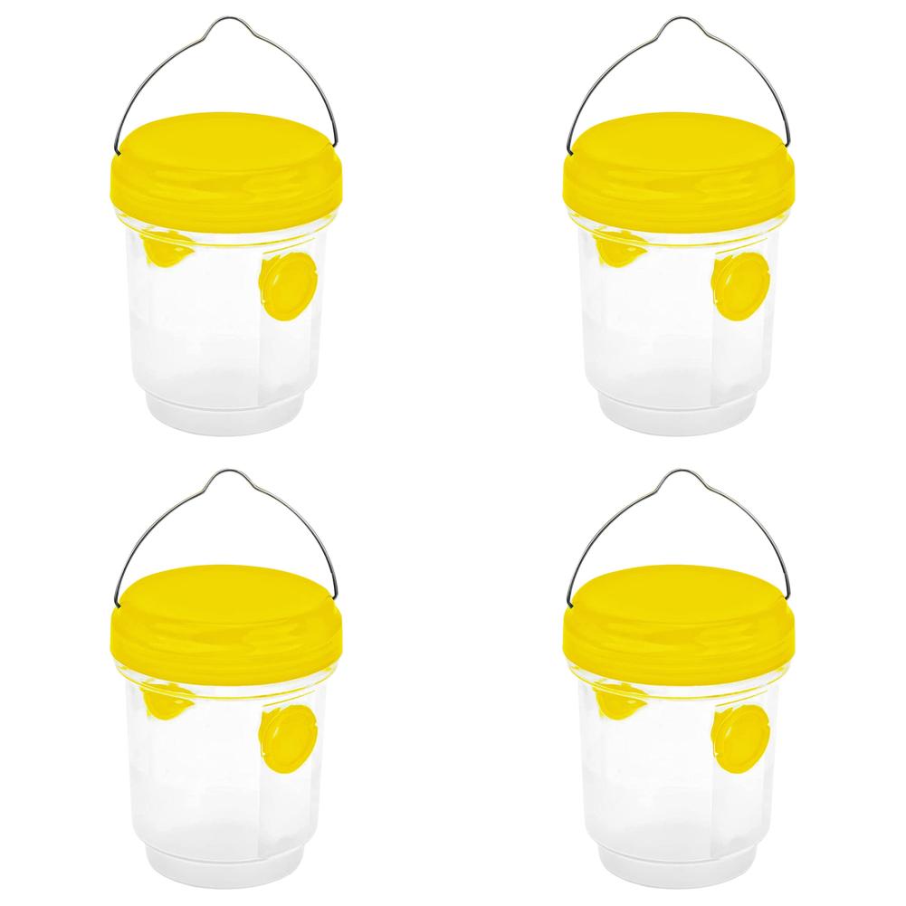 1-10pcs Insect Hornet Hanging Trap Reusable Non-toxic Pest Control Cather Yellow Fruitfly Trap For Home Farm Garden Supplies