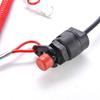 12V Outboard Boat Motor Emergency Kill Stop Switch W/ Safety Tether Lanyard Cord