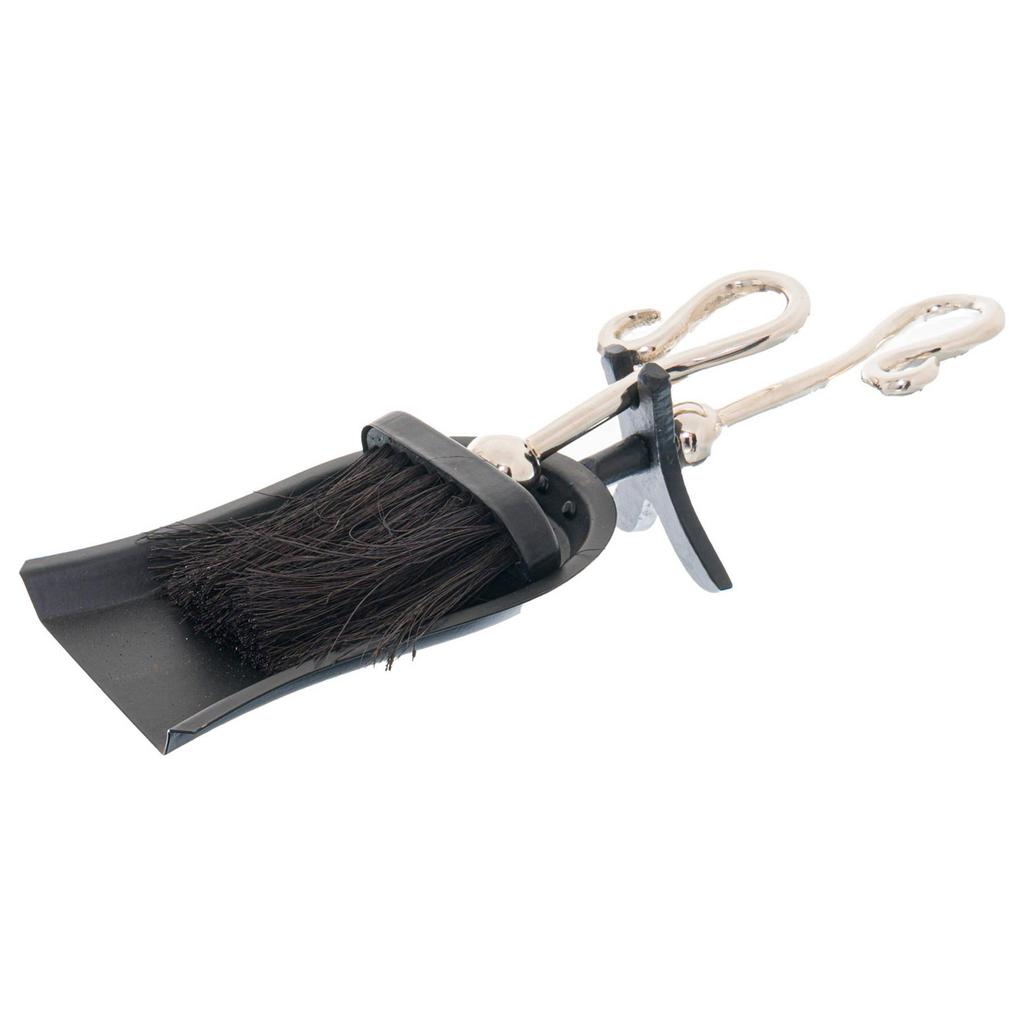 Hill Interiors Chrome Crook Handle Hearth Tidy
