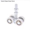 1Pcs Sliding Door Square Mouth M12*90 Industrial Steel Tile Roller Wheel Silent Hang Rail Bearing Wheel Iron Pulley