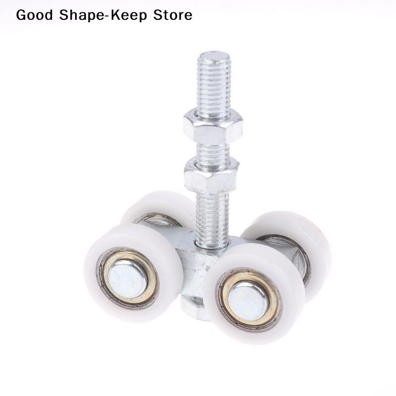 1Pcs Sliding Door Square Mouth M12*90 Industrial Steel Tile Roller Wheel Silent Hang Rail Bearing Wheel Iron Pulley