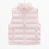 Women'S Autumn And Winter New Stand-Up Collar Short Pocket Zipper Light And Slim Vest