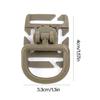 5pcs Multipurpose Backpacks Carabiners Quickly Hook Hanging Buckles Clip for Climbing Activity