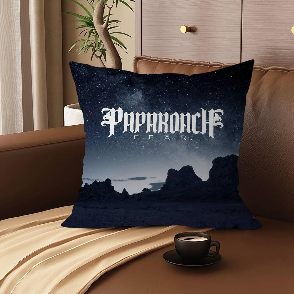 P-Papa Roach Music Art Pillow Gift Home Office Decoration Bedroom Sofa Car Cushion Cover Case 45x45