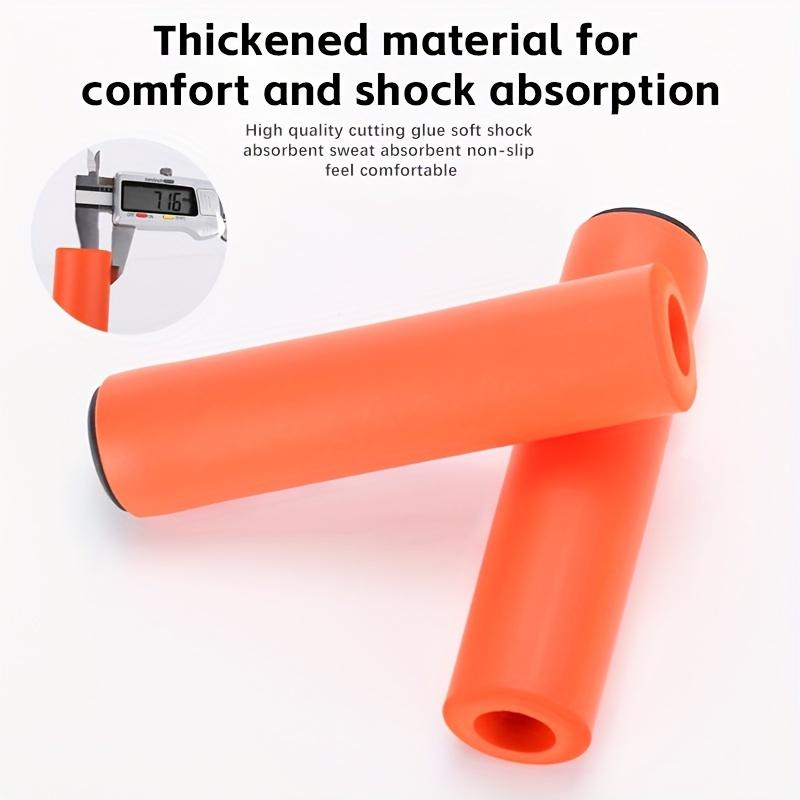 1 Pair Soft Silicone Bicycle Handlebar Grip - Comfortable, Non-Slip, Thickened Design for Mountain & Road Bikes