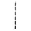 Rain Chain, Rainwater Catcher & Diverter, 1m/3.28ft Aluminum Cylinder Decorative Rain Catcher Chain for Outside Garden Yard, To Replace Roof Gutter D