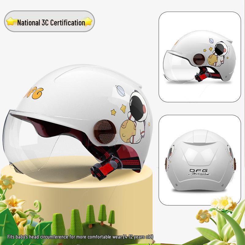 Certified Universal Half Helmet for Men & Women - Summer Sun Protection, All Seasons Motorcycle Use
