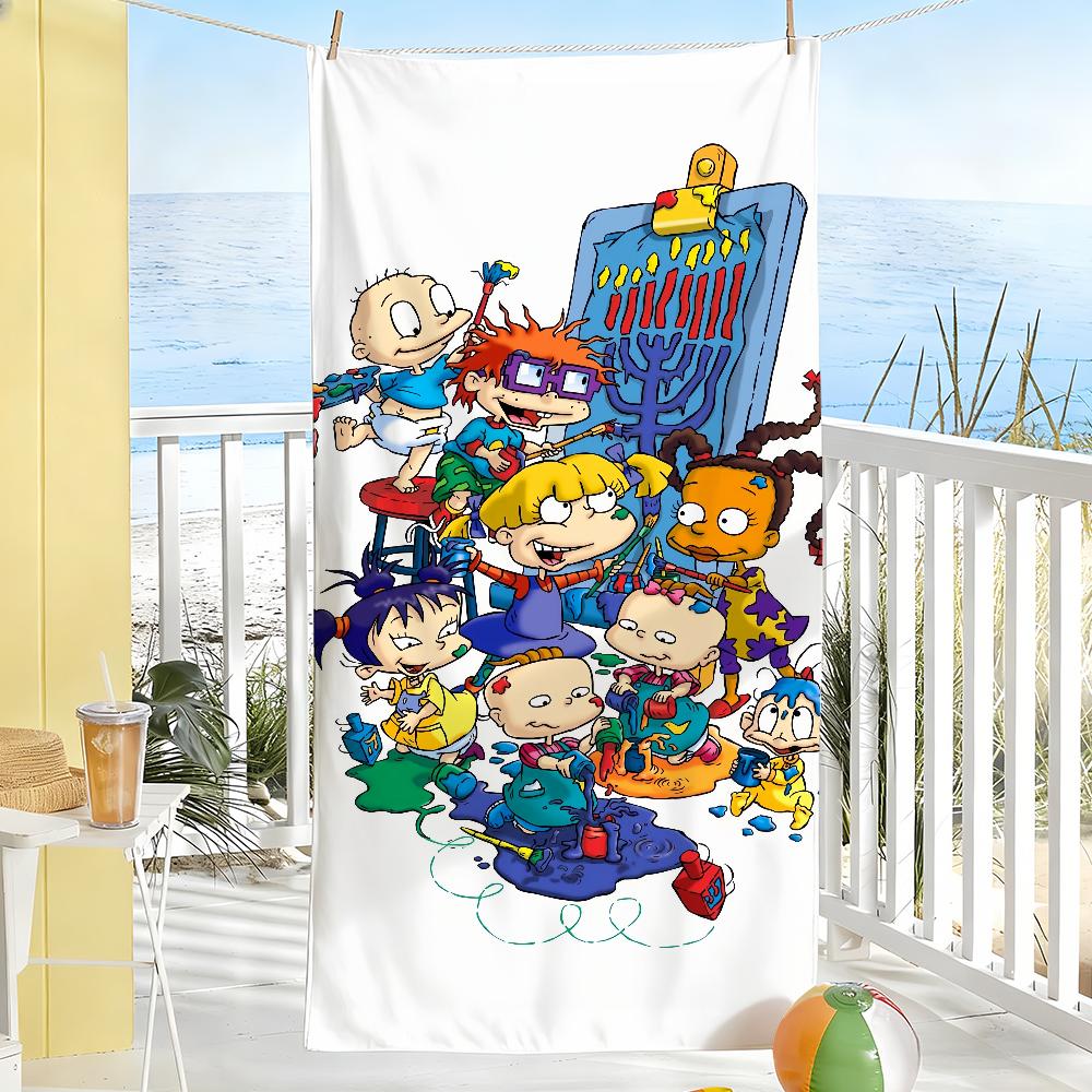 Cartoon R-Rugrats Funny Cute Towel Soft Pool Gift For Travel Gym Shower Camping Quick Dry Sports Large Beach Towels