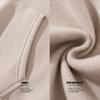 Mens Womens Oversized Hooded Sweatshirt 350g Fleece Lined Casual Winter Pullover Solid Color Streetwear