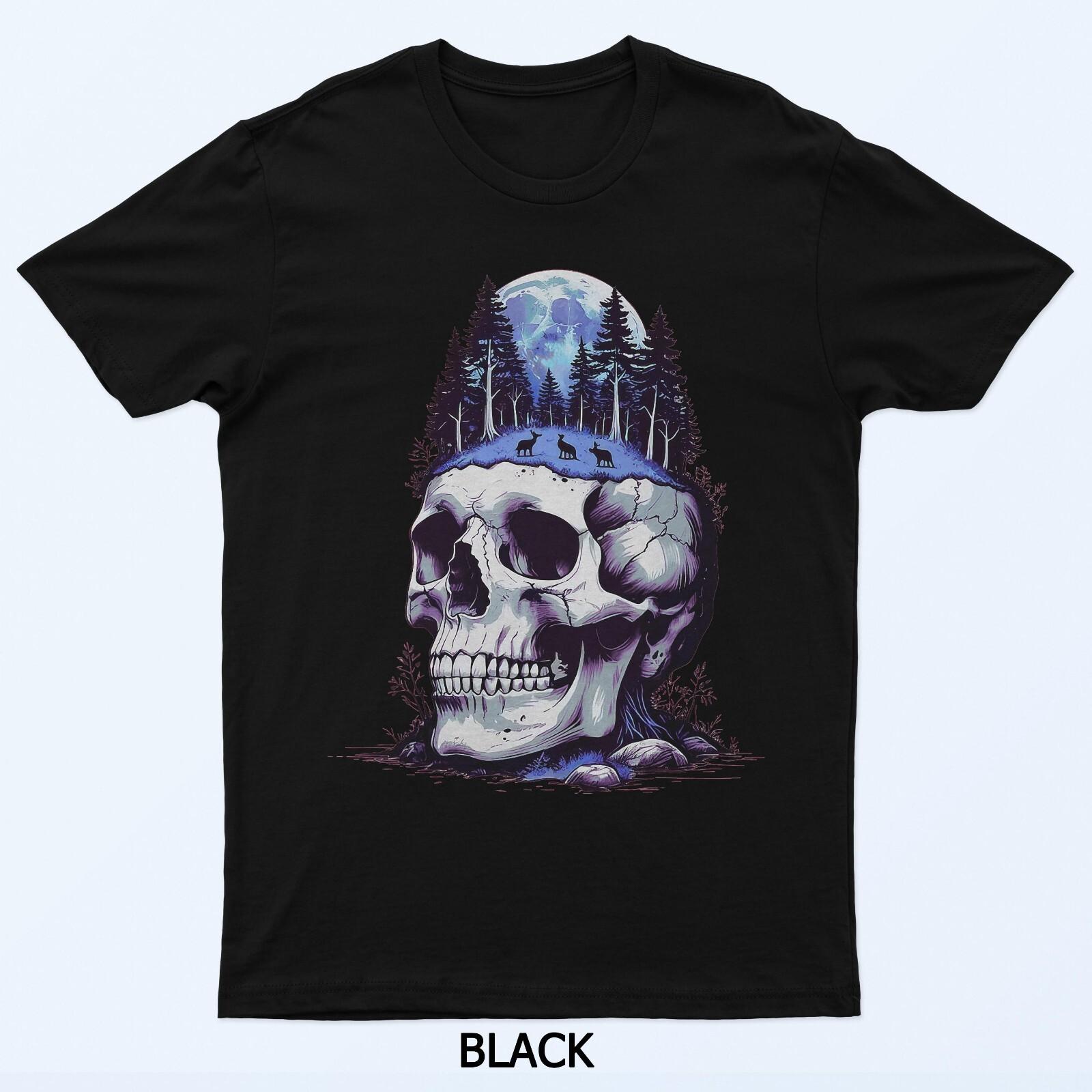 Органическая футболка «Черепной лес» M