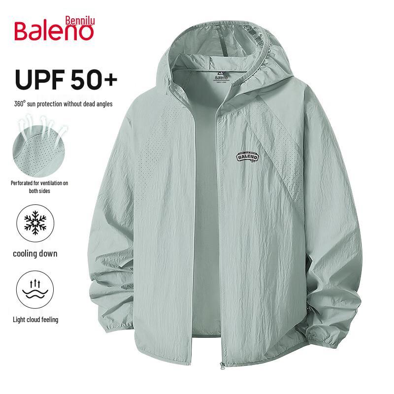 

Baleno Men s Hooded Lightweight Sun Protection Jacket 3XL