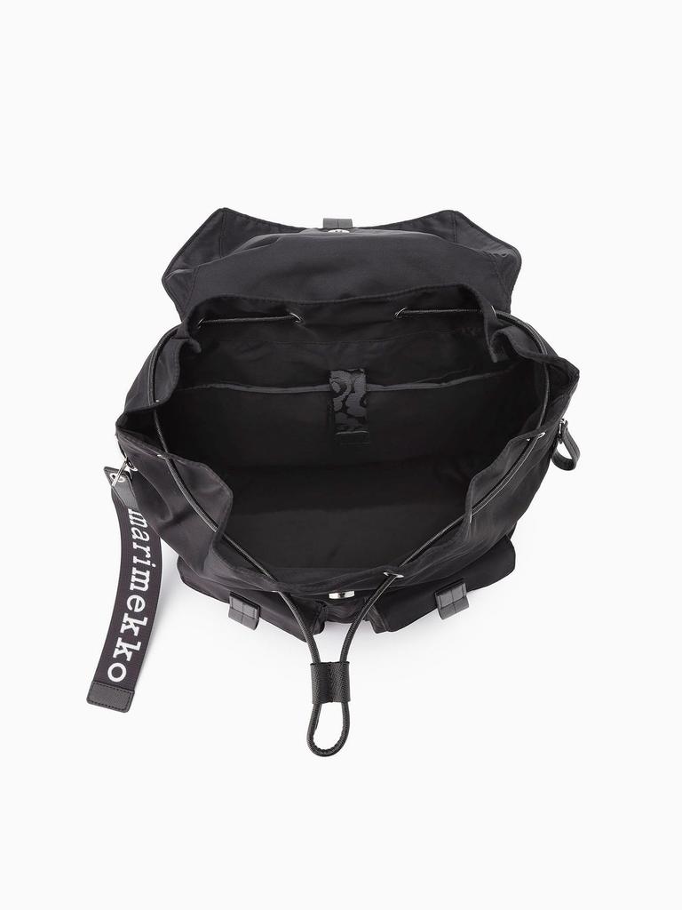 Marimekko Everything Backpack L Solid Backpack, Women's, 52152239291198, Black