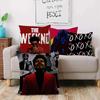 Rapper The W-WeekndS Pillow Covers Cartoon Sofa Decorative Home Double-sided Printing Short Plush Cute Cushion Cover