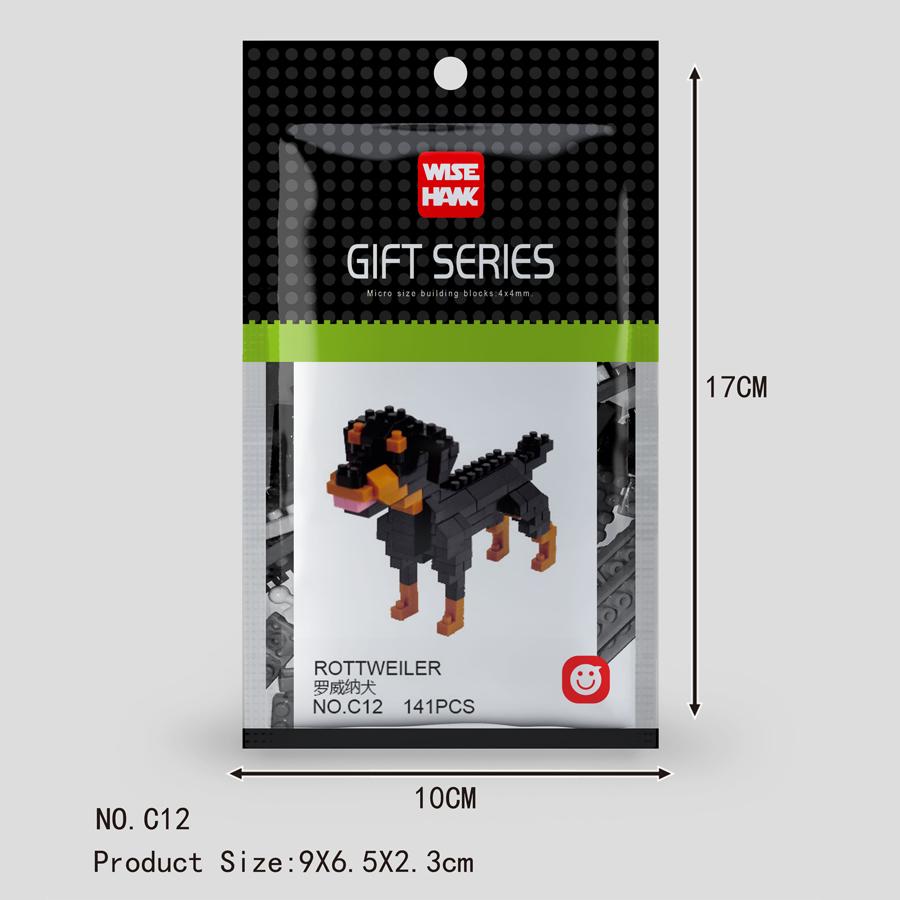 Mini Tiere Mikropartikel Bausteine Diamantsteine Kinderspielzeug Katze Hund Fisch Vögel Modelle Montage Spielzeug Geschenksets