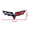 Emblème de Voiture ABS 3D Autocollant Coffre Arrière Capot Avant Badge de Remplacement Décoration Extérieure Pour Corvette C5 C6 C7 C8