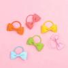 20 Pcs Hair Bows 2 Inch Elastic Rubber Hair Bands Pigtail Ponytail Holders School Hair Accessories for Toddlers Kids Children