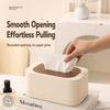 Space-saving Tissue Dispenser Large Opening Square Tissue Box Tissue Box With Lid  Household Use