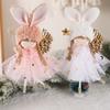 Cartoon Christmas Rabbit Ears Angel Dolls Handmade Christmas Tree Decoration  Home Xmas Decor