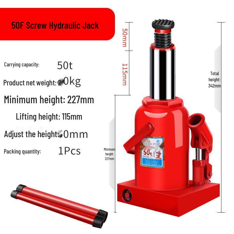 Hand-Operated Hydraulic Jack for Car Tire Changes, 2-3 Ton Capacity, Portable, Labor-Saving Tool