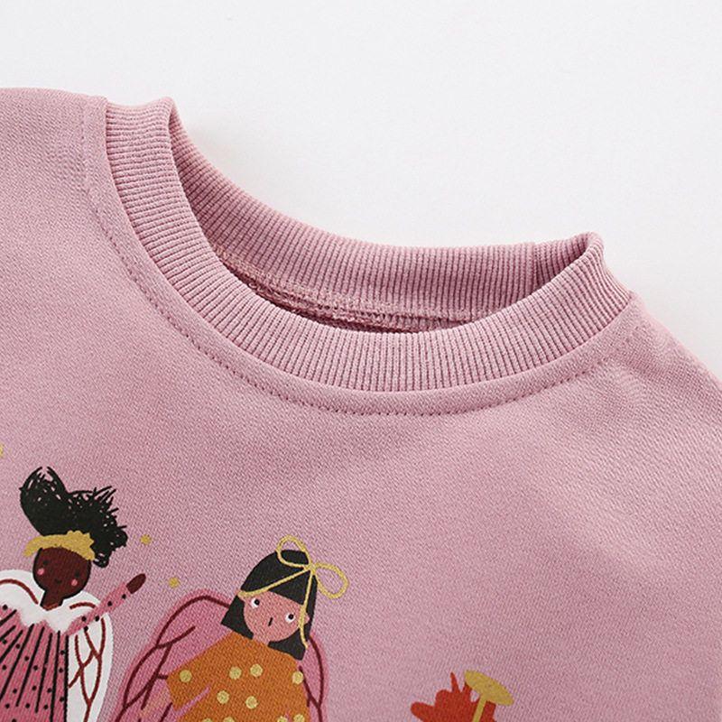Girls' Sweatshirt, New Autumn and Winter Style, European and American Style, Round Neck, Long-Sleeved Base Shirt, Fashionable Children's Clothing