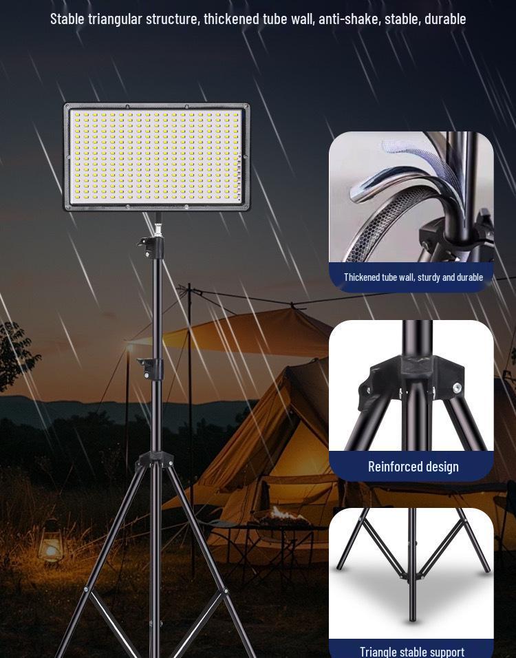 Rechargeable LED Emergency & Fill Light for Outdoor, Camping, and Night Markets