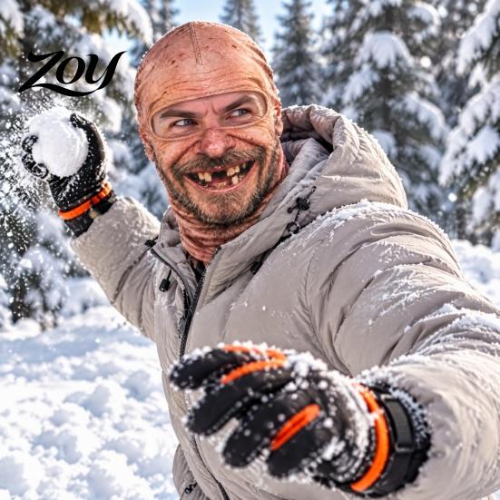 Group Photo Props Funny Realistic Face Ski Mask, Breathable Acrylic And Modal Full Winter Adventure Gear Balaclava, Windproof Headgear for Outdoor